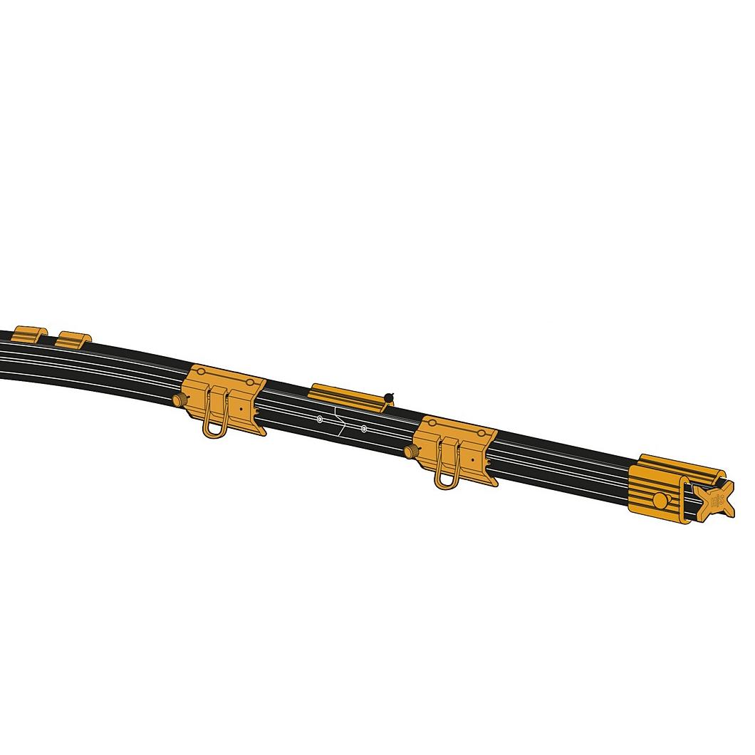 Горизонтальная жёсткая анкерная линия Most | High Safety