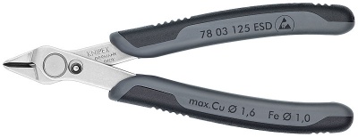 Кусачки Electronic Super Knips® ESD | 125 мм | 78 03 125 ESD | Knipex