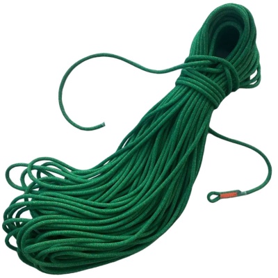 Верёвка страховочно-спасательная Мангуст с коушами | 10.5 мм | 1 коуш | Remera (100 м, Зелёный)