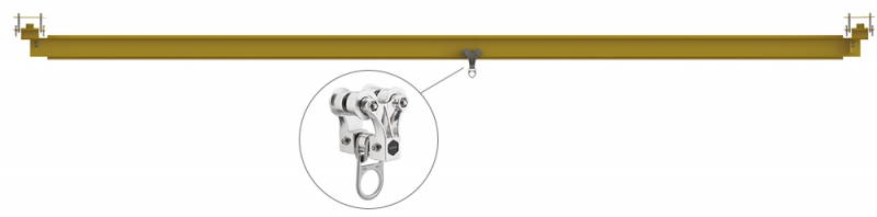 Горизонтальная анкерная система безопасности Двутавр | Ventopro