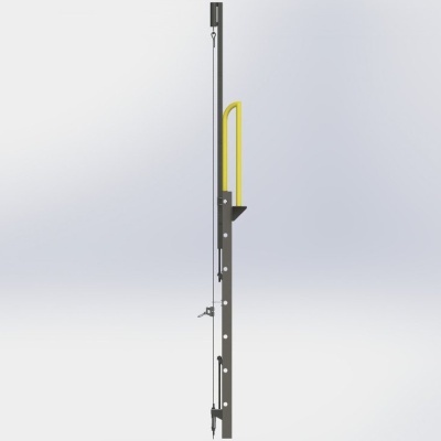 Жёсткая вертикальная анкерная линия Vertikal | High Safety
