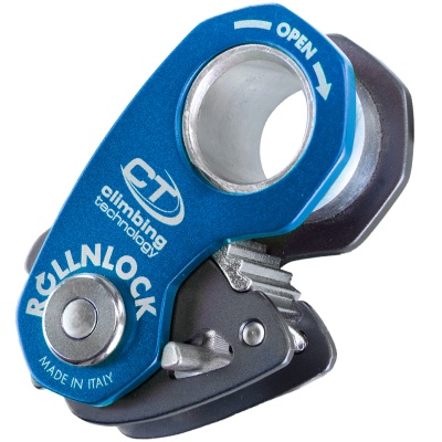 Ролик с зажимом ROLLNLOCK | Climbing technology (Голубой) Ролик с зажимом ROLLNLOCK | Climbing technology (Голубой)