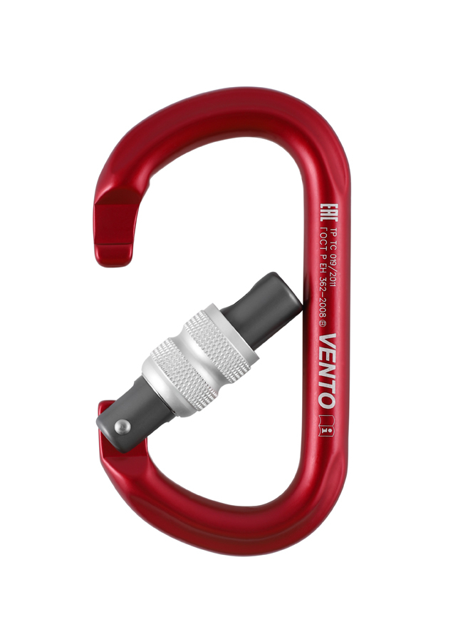 Карабин Овал с муфтой keylock | Vento (Красный) Карабин Овал с муфтой keylock | Vento (Красный)